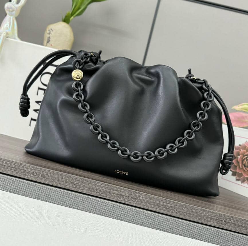 0014-Flamenco Metal Chain Lambskin (Snakeskin)